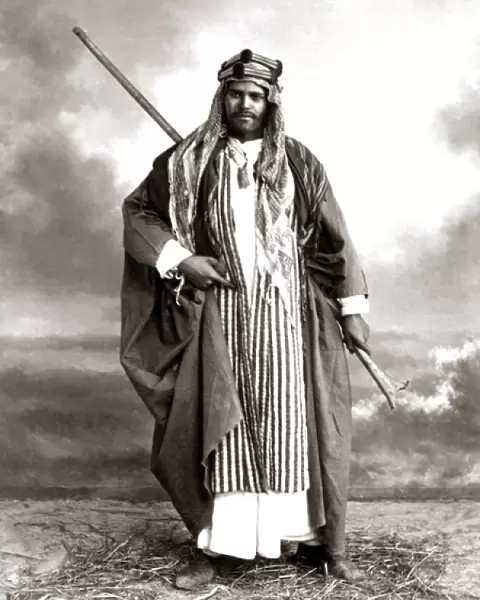 Bedouin man, Egypt, circa 1880s