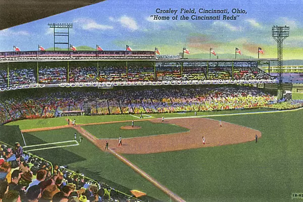 Crosley Field sports ground, Cincinnati, Ohio, USA