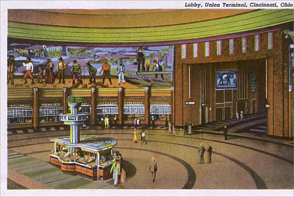 Lobby, Union Terminal, Cincinnati, Ohio, USA