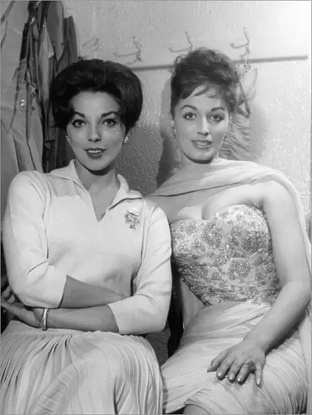 Joan and Jackie Collins 1950s