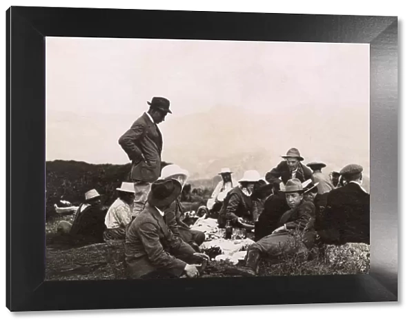 People picnicking, Cuenca, Ecuador, South America
