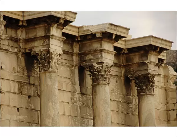 Greece. Athens. Hadrians Library. Created by Roman Emperor