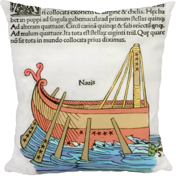 Argo Navis. Constellation represented by the ship Argo. Engr