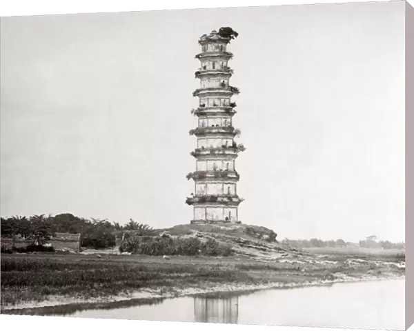 Pagoda near Canton, China circa 1880s