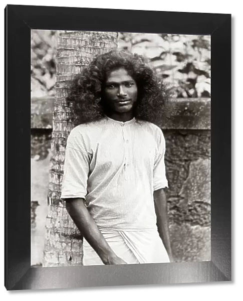 Young man, Ceylon, (Sri Lanka), circa 1880s