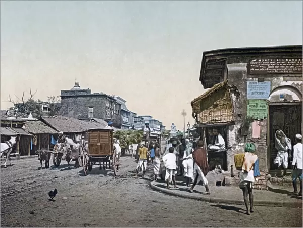 Upper Chitpore Road, Calcutta, (Kolkata) India circa 1890s