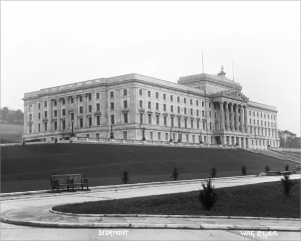 Stormont - an oblique side view of the building