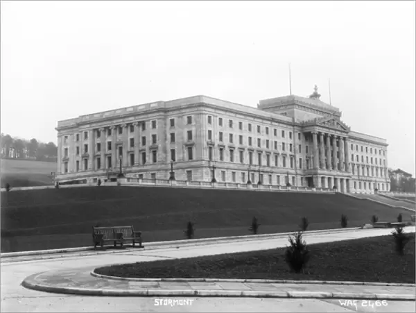 Stormont - an oblique side view of the building