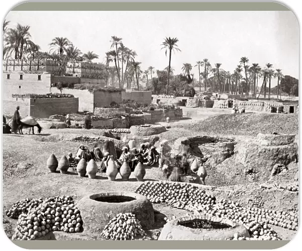 Pottery works, Egypt, circa 1880s