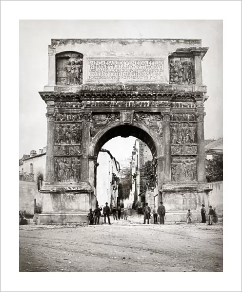 The Arch of Trajan, Benevento, near Naples, Itlay, circa 187
