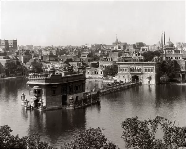 Sikh Golden Temple at Amritsar, India, circa 1890