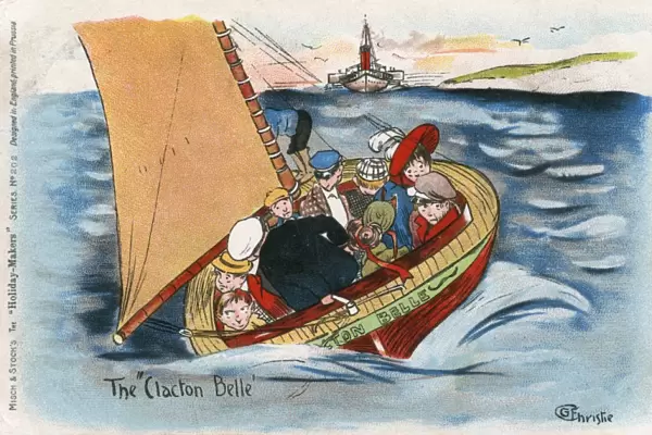 The Clacton Belle - family enjoying a rather choppy sail
