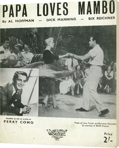Music cover, Papa Loves Mambo, Perry Como