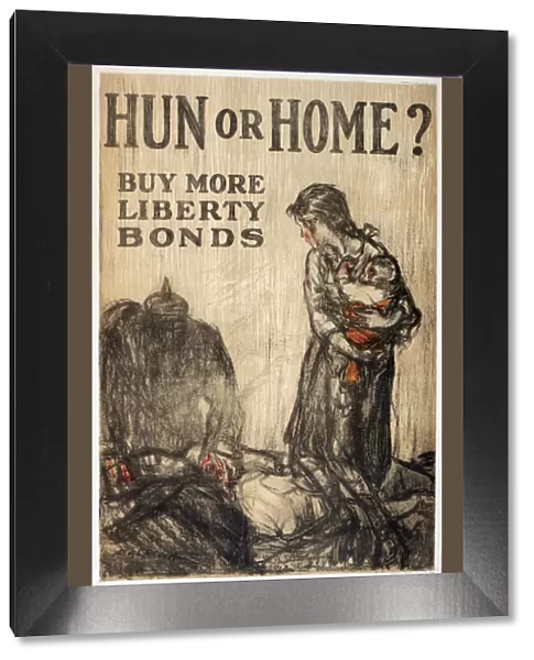 WW1 poster, Hun or Home?