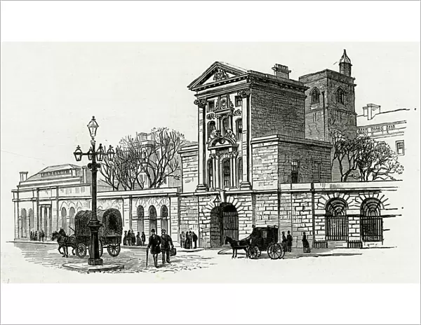 St Bartholomews Hospital, Henry VIII Gate 1886