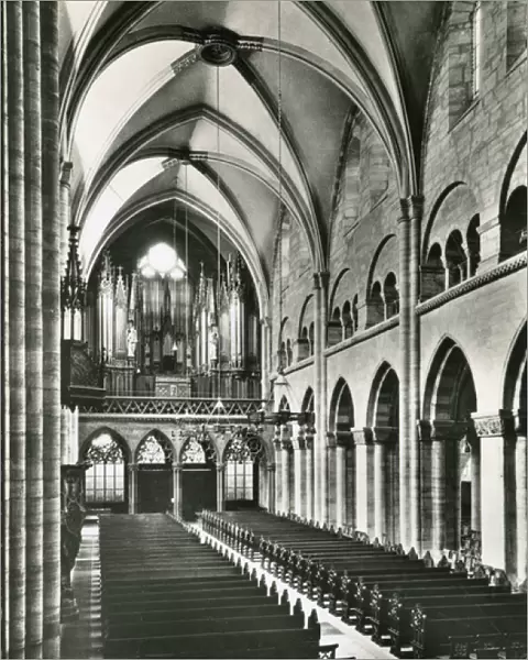 Basel, Switzerland - interior of the Basel Minster church
