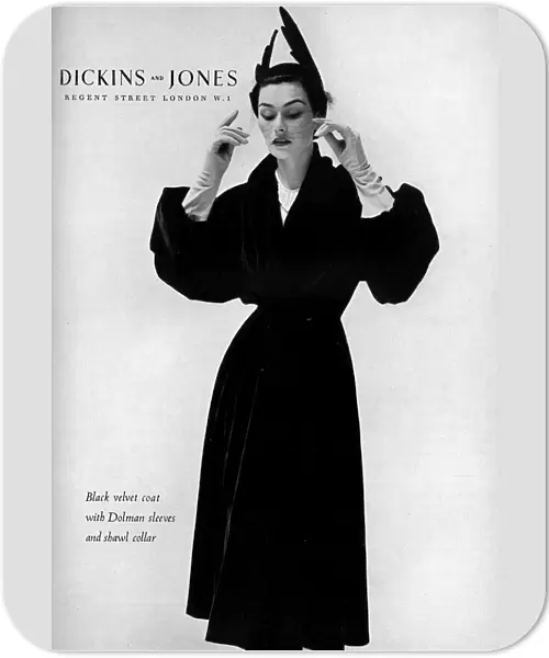 Dickins and Jones advertisement, 1950s fashion
