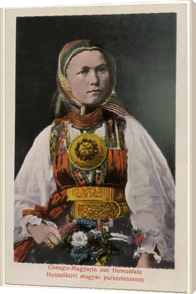 Slovenian peasant woman from the village of Hosszufalu