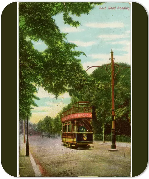 Reading, Royal County of Berkshire - Tram on the Bath Road