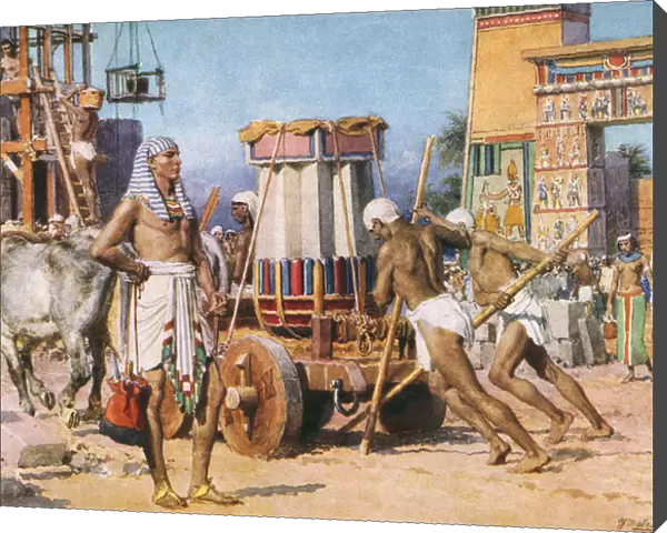 Pharaohs Workers - Ancient Egypt - by Fortunino Matania