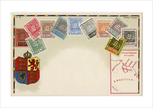 Stamp Card produced by Ottmar Zeihar - British Guyana