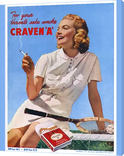 Craven A advertisement - tennis