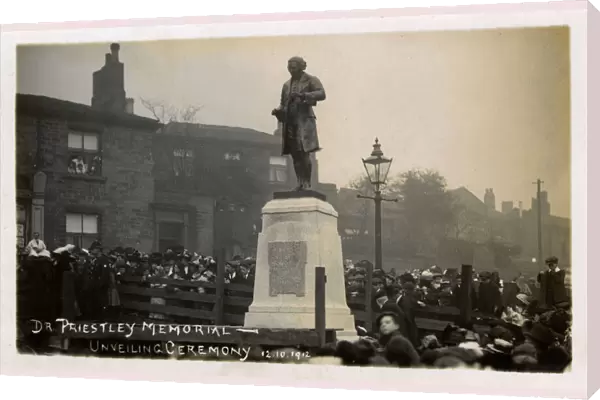 Birstall, W Yorkshire - Unveiling statue of Joseph Priestly