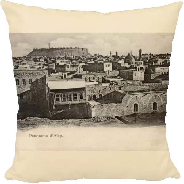 Panoramic view of Aleppo, Syria - view toward the Citadel