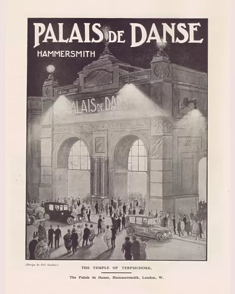 Advert for Palais de Danse, Hammersmith, London, 1921