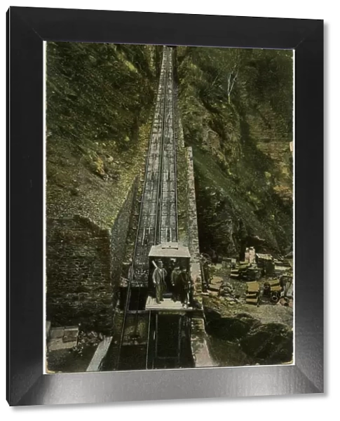 Funicular at Lynmouth Cliff 1909