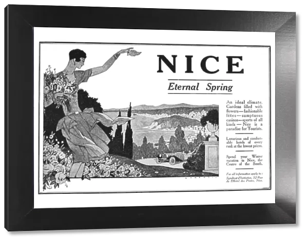 Advertisement for Nice on the French Riviera