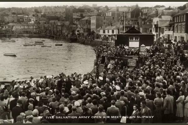 St. Ives, Cornwall - A Salvation Army open air meeting