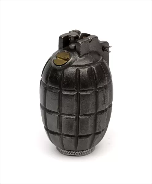 Mills Bomb No 5 hand grenade, used during World War One