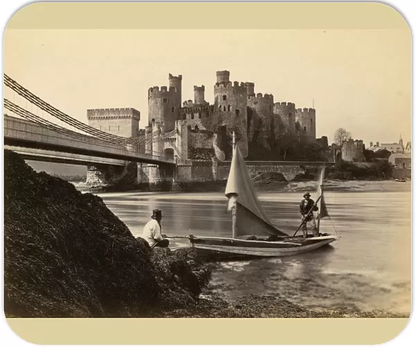Conwy Castle Wales - from the landing place