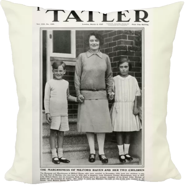 Tatler cover - Marchioness of Milford Haven & children