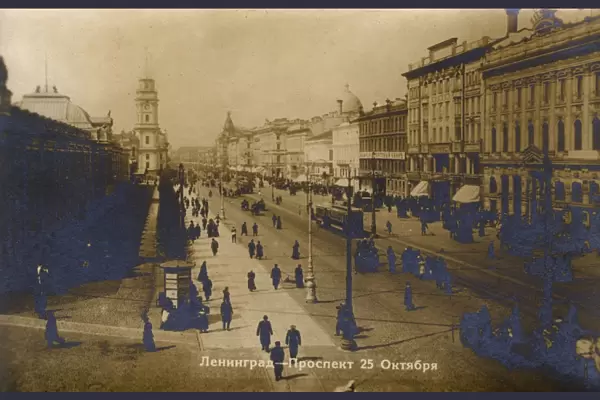 Nevsky Prospekt, St. Petersburg, Russia - Avenue 25 October