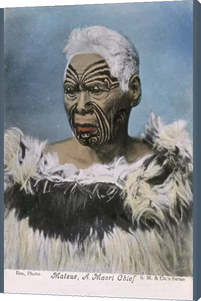 Matene Te Nga, Chief of the Ngati Maru Tribe, New Zealand