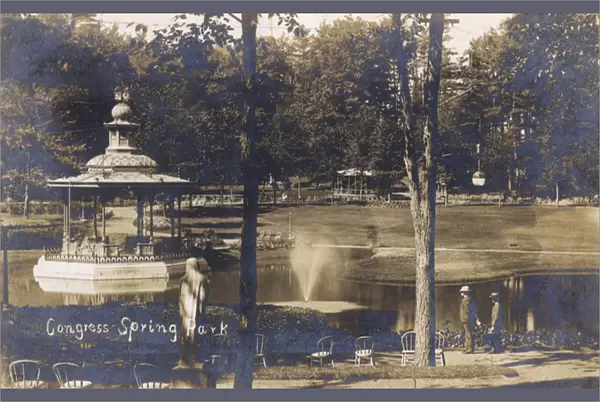 Congress Spring Park, Saratoga Springs, New York State, USA