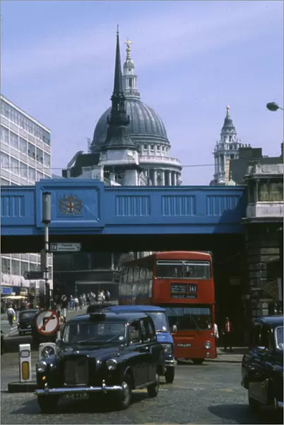 Ludgate Circus and St Pauls Cathedral, London