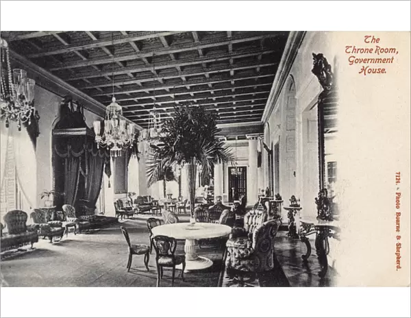 Throne Room, Government House, Calcutta, India