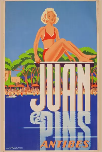 Advertisement for Juan les Pins, Antibes, France