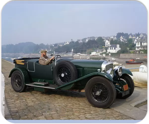 Vintage Bentley Speed 6 at Locquirec, Brittany, France