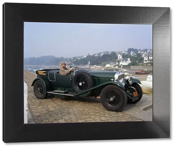 Vintage Bentley Speed 6 at Locquirec, Brittany, France
