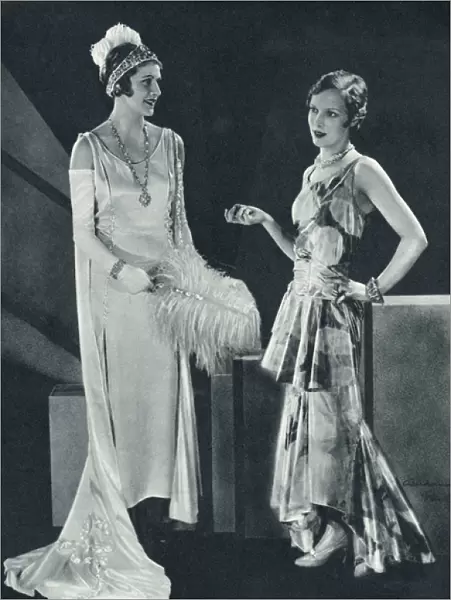 Court gown and evening dress for the opera, 1930