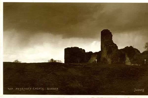 View of Pevensey Castle, Pevensey, East Sussex