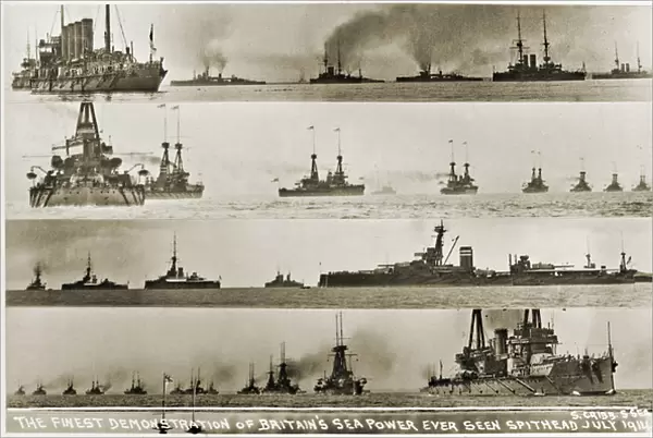 Demonstration of Britains sea power, Spithead, July 1914