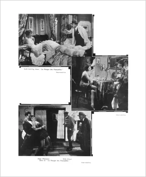 Scenes from the German film Gefahren der Brautzeit, 1930