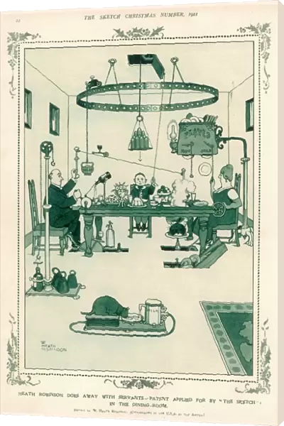 Heath Robinson automated Dining Room without servants 1 of 4