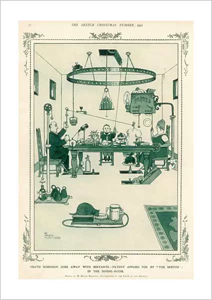 Heath Robinson automated Dining Room without servants 1 of 4