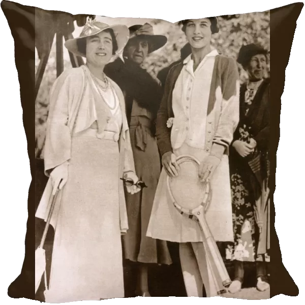 Duchess of York and Helen Wills Moody at Wimbledon